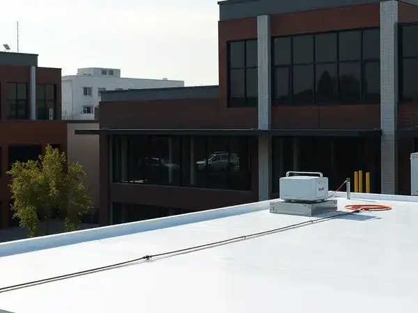 Commercial flat roof project